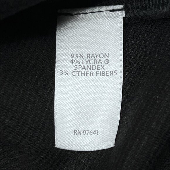 J. Jill Wearever Collection Cowl Neck Tunic Sweater Black Silver Size M - NWOT - Picture 6 of 7